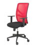 PIQUERAS Y CRESPO Silla Motilla con Mecanismo Sincro, Malla Roja y Asiento Negro