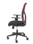 PIQUERAS Y CRESPO Silla Motilla con Mecanismo Sincro, Malla Roja y Asiento Negro