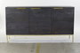 DKD Home Decor Buffet de Mango Negro y Dorado