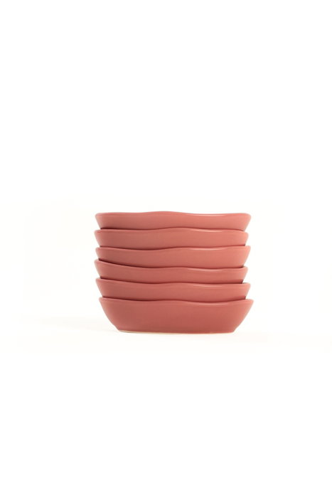 Hermia ST500006F557A000000MAYD200 Juego de 6 Salseras de Cerámica 14 cm