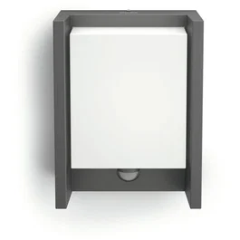 Philips Arbor IR Aplique de Exterior LED con Detector de Movimiento, Color Antracita, 6W, 600 lm, IP44