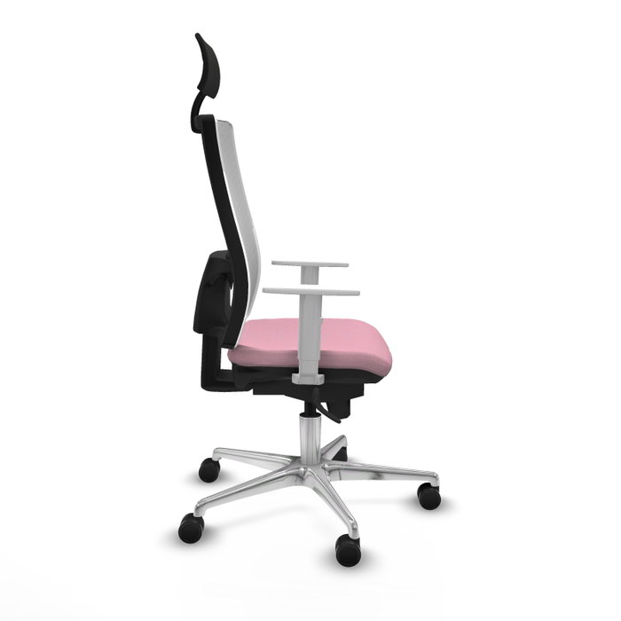 PIQUERAS Y CRESPO Silla de oficina Horna Rosa y Blanca