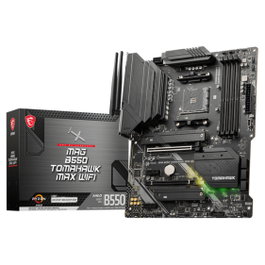 MSI MAG B550 TOMAHAWK MAX WiFi, Placa Base ATX, AMD B550, Socket AM4, Compatible con AMD Ryzen 3000 Series, DDR4 128GB Máx., 2.5Gb LAN, PCIe 4.0