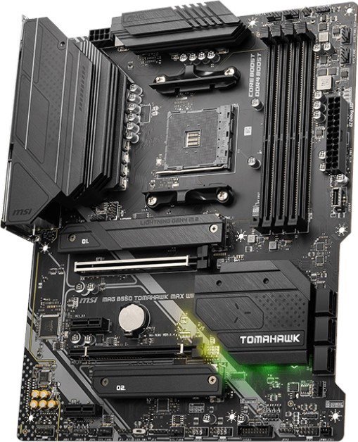 MSI MAG B550 TOMAHAWK MAX WIFI ATX AMD B550 Socket AM4 DDR4 MSI MAG B550 TOMAHAWK MAX WIFI ATX AMD B550 Socket AM4 DDR4