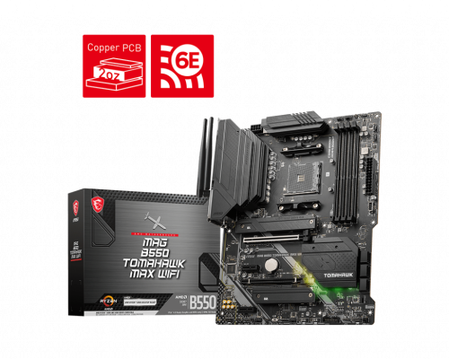 MSI MAG B550 TOMAHAWK MAX WIFI ATX AMD B550 Socket AM4 DDR4 MSI MAG B550 TOMAHAWK MAX WIFI ATX AMD B550 Socket AM4 DDR4