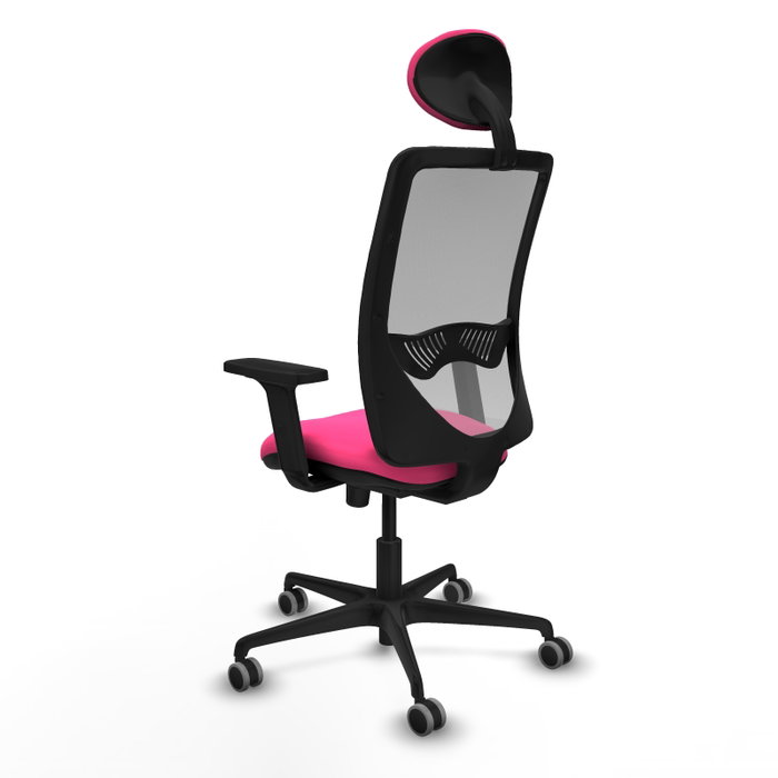 PIQUERAS Y CRESPO Silla de oficina Zulema Rosa con mecanismo Sincro