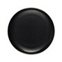 Home Deco Factory Plato Postre Moscou Diámetro 20 cm Negro con Ribete Dorado