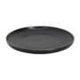 Home Deco Factory Plato Postre Moscou Diámetro 20 cm Negro con Ribete Dorado