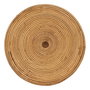 S/2 Mesa Auxiliar Natural Ratán Salón 60 X 60 X 39 cm