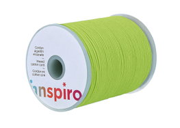 Innspiro Cordón de algodón encerado verde claro 3,0mm 50m