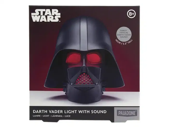 Wondee Lámpara Star Wars Darth Vader con Sonido y Luz Roja 14cm