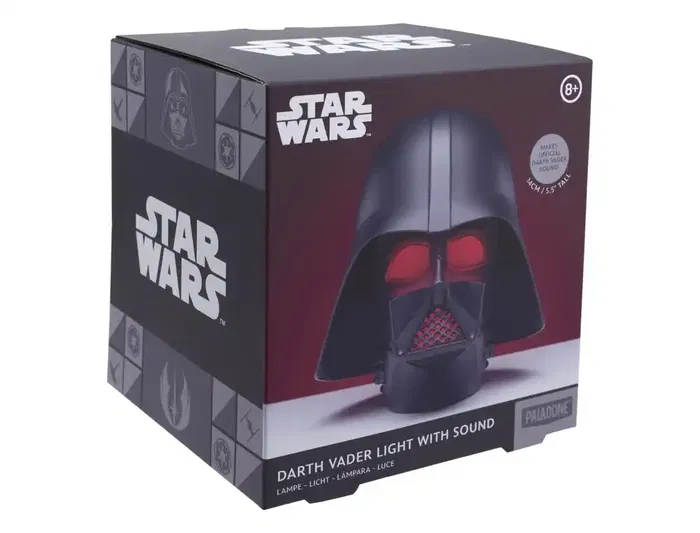 Wondee Lámpara Star Wars Darth Vader con Sonido y Luz Roja 14cm