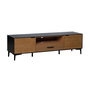 Mueble de TV ORLEANS Negro Natural 154 x 40 x 44 cm