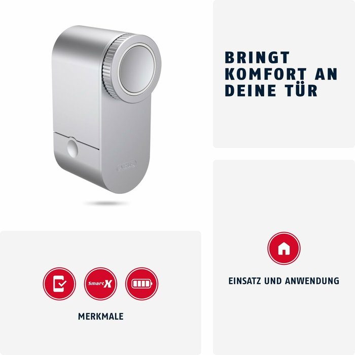 Abus LOXERIS One CFA4100 S Caja motorizada Bluetooth Plata