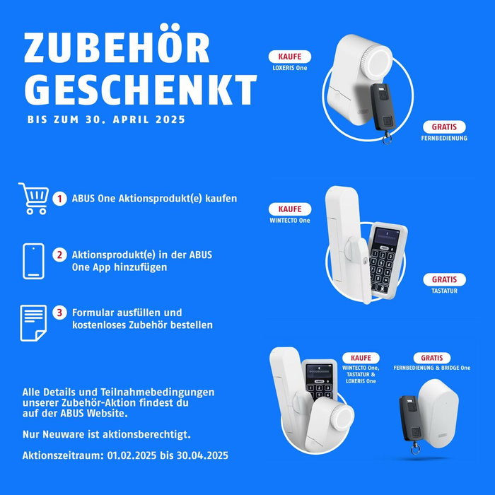 Abus LOXERIS One CFA4100 S Caja motorizada Bluetooth Plata