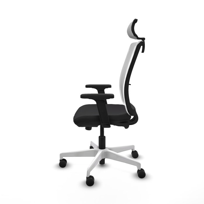 PIQUERAS Y CRESPO Silla de oficina Haches con mecanismo Sincro/Traslack, Negro y Blanco PIQUERAS Y CRESPO Silla de oficina Haches con mecanismo Sincro/Traslack, Negro y Blanco