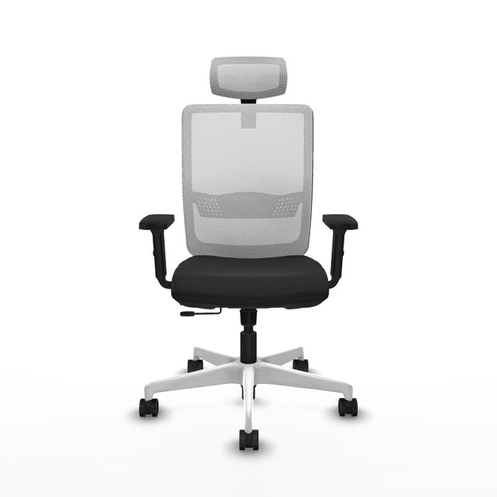 PIQUERAS Y CRESPO Silla de oficina Haches con mecanismo Sincro/Traslack, Negro y Blanco PIQUERAS Y CRESPO Silla de oficina Haches con mecanismo Sincro/Traslack, Negro y Blanco