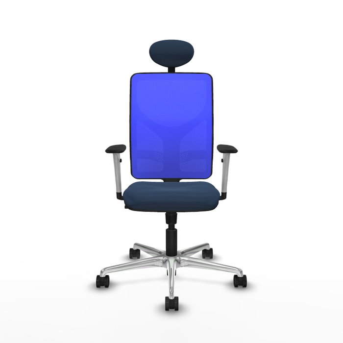 PIQUERAS Y CRESPO Silla de oficina Motilla con mecanismo Sincro, Azul