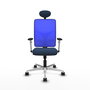 PIQUERAS Y CRESPO Silla de oficina Motilla con mecanismo Sincro, Azul