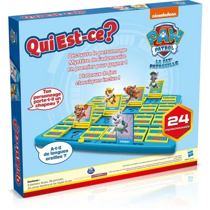 Winning Moves WIN1708042645466 Quién es? Juego de mesa con personajes de la Patrulla Canina