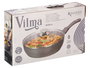 Kinvara Sarten Honda de Induccion Forjada con Tapa de Cristal, 28 cm, Color Gris, Aluminio EN601, Base 3.1 mm (Set de 6)
