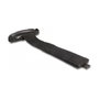 DeLOCK Correa de transporte con cierre de gancho y bucle 710 x 50 mm Negro (2 piezas)