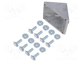 FATH Ángulo para perfiles de aluminio 74x76x76mm