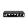 Extralink KRIOS Switch PoE de 6 puertos con 4 puertos Gigabit PoE/PoE+ y 2 puertos Uplink Gigabit