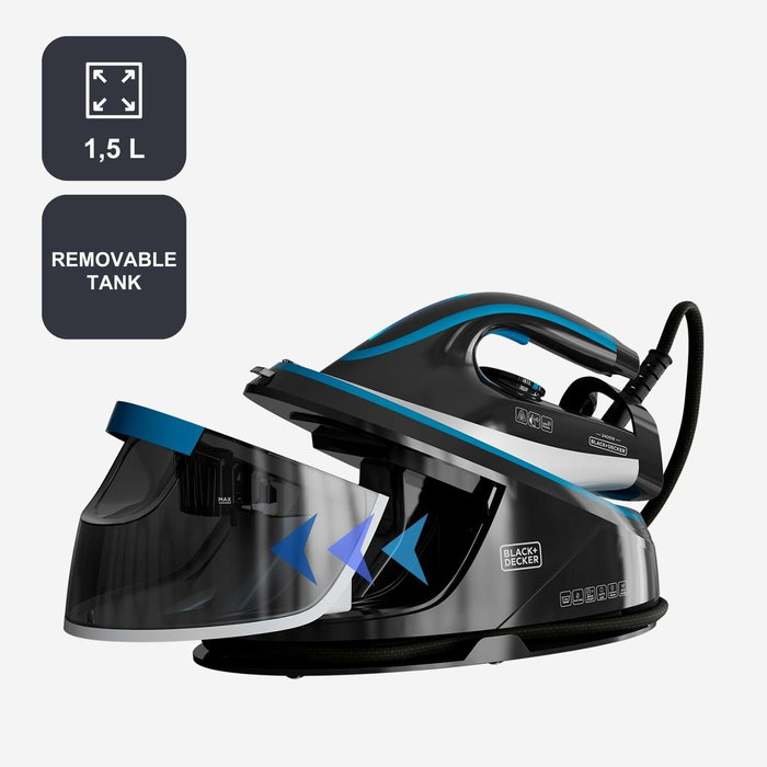 Centro de Planchado Black & Decker BXSS2401E Plástico 2400 W Centro de Planchado Black & Decker BXSS2401E Plástico 2400 W