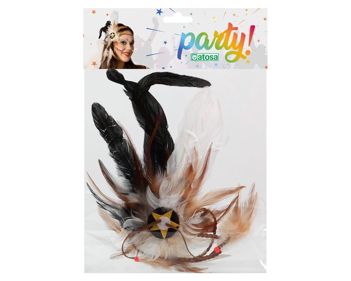 Cinta para el pelo estilo indio tribal de mujer para disfraces y fiestas temáticas