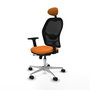 PIQUERAS Y CRESPO Silla de oficina Jorquera Naranja y Negro