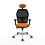 PIQUERAS Y CRESPO Silla de oficina Jorquera Naranja y Negro
