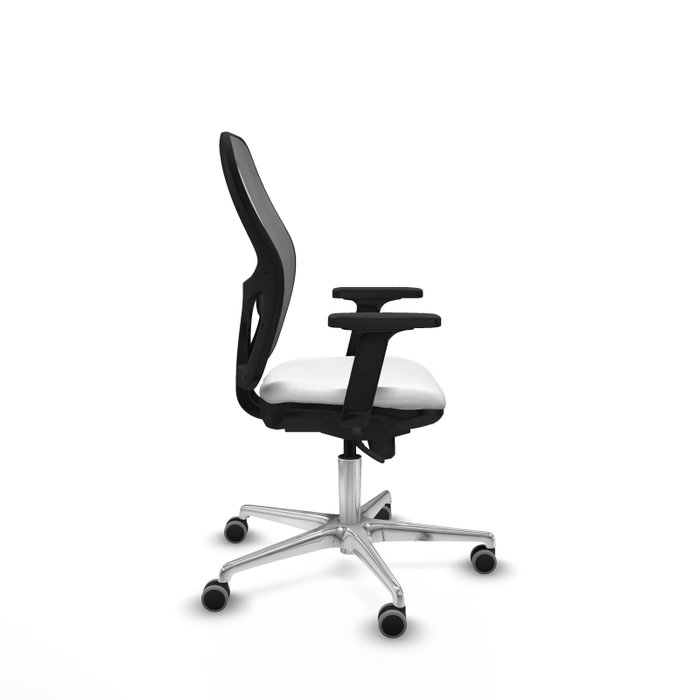 PIQUERAS Y CRESPO Silla de oficina Jorquera, Tela Blanco y Malla Gris PIQUERAS Y CRESPO Silla de oficina Jorquera, Tela Blanco y Malla Gris