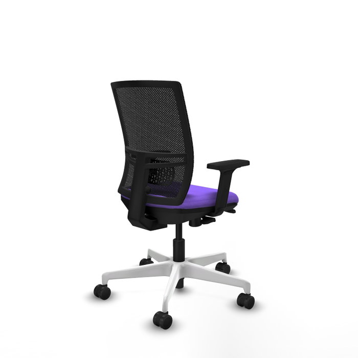 PIQUERAS Y CRESPO Silla de oficina Yunquera con mecanismo Sincro/Traslack, Lila y Negro PIQUERAS Y CRESPO Silla de oficina Yunquera con mecanismo Sincro/Traslack, Lila y Negro