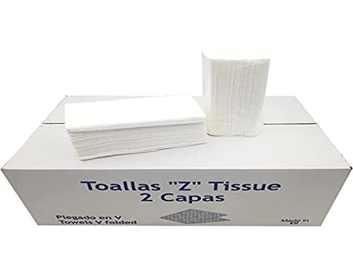 Dahi Toalla de papel secamanos de 2 capas, caja de 20 paquetes de 200 unidades