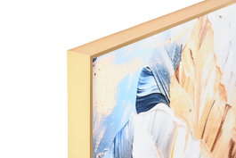 DKD Home Decor Set de 2 Cuadros de Aluminio y MDF Dorado 80x120 cm