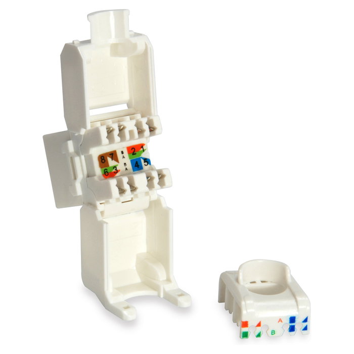 Equip 769216 Pack de 8 Conector Adaptador RJ-45 a LSA Cat. 6 Blanco Equip 769216 Pack de 8 Conector Adaptador RJ-45 a LSA Cat. 6 Blanco