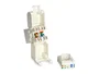 Equip 769216 Pack de 8 Conector Adaptador RJ-45 a LSA Cat. 6 Blanco