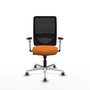 PIQUERAS Y CRESPO Silla de oficina Zulema Naranja y Negro