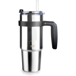 Vaso con asa Ibili 669006 Gris Acero Inoxidable 580 ml