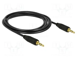 DeLOCK Cable de audio 3,5 mm macho a macho 2 m negro