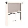 Irs Mosquitera Enrollable Blanca 100 x 140 cm Tela Fibra Vidrio Marco Aluminio