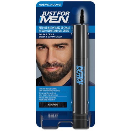 JUST FOR MEN Retoque Instantáneo de Canas Negro 9 g