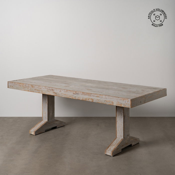 Mesa Comedor Madera Salón 220 X 90 X 76 cm Mesa Comedor Madera Salón 220 X 90 X 76 cm