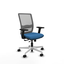 PIQUERAS Y CRESPO Silla de oficina Haches Azul claro y Gris