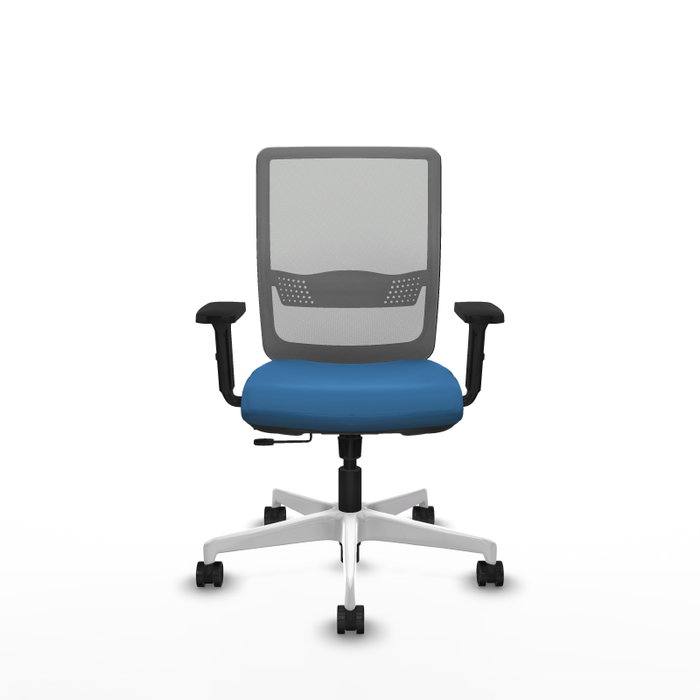 PIQUERAS Y CRESPO Silla de oficina Haches Azul claro y Gris