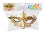 Antifaz Dorado Máscara Veneciana Brillante para Carnaval y Fiestas Temáticas