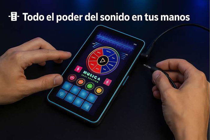 iDance Mesa de Mezclas Portátil en Forma de Tablet para DJ, Incluye Sonidos y Luces, Dimensiones 2.2 x 24.5 x 14 cm, Color Negro, Inglés iDance Mesa de Mezclas Portátil en Forma de Tablet para DJ, Incluye Sonidos y Luces, Dimensiones 2.2 x 24.5 x 14 cm, Color Negro, Inglés