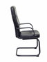 FORÖL Sillón Villa Confidente en Similpiel Negro con Brazos Fijos
