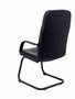 FORÖL Sillón Villa Confidente en Similpiel Negro con Brazos Fijos